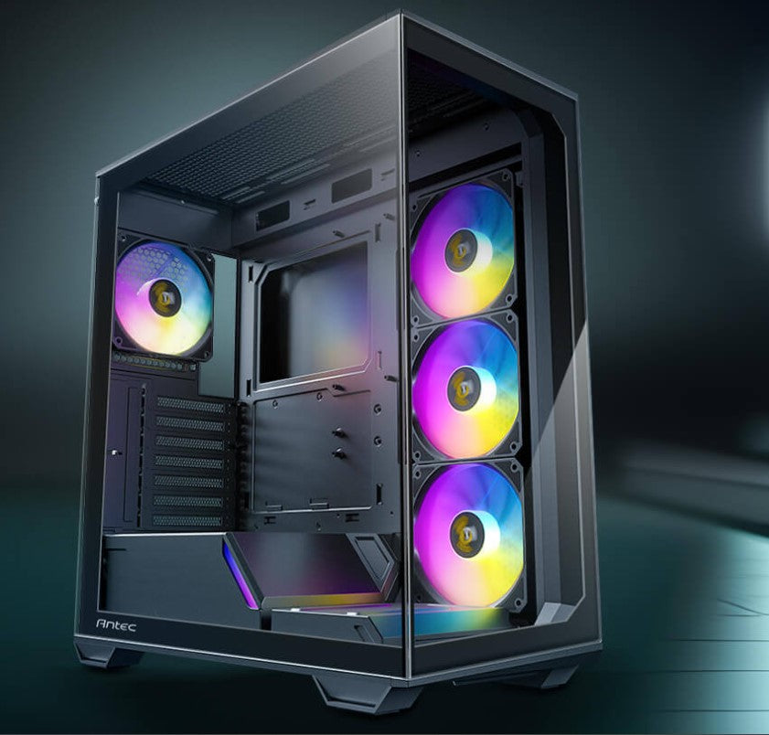 Antec C3 ARGB Black ATX, 270 Degrees View, 4x ARGB PWM Fans control, USB-C, 36CM top, 24cm Front. Cable Management, GPU 41.5 CM. Ultra Gaming Case