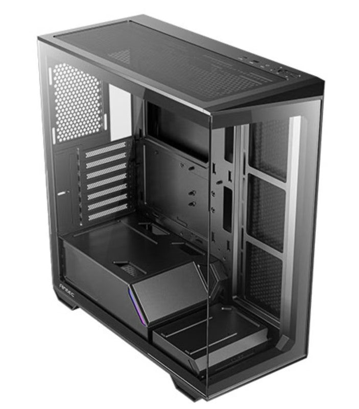 Antec C3 SI Seamless ATX, mATX, ITX, USB 3.0, Type-C 3.2, 4mm Tempered Glass - no Fans. Black Case. Easy install & configurations