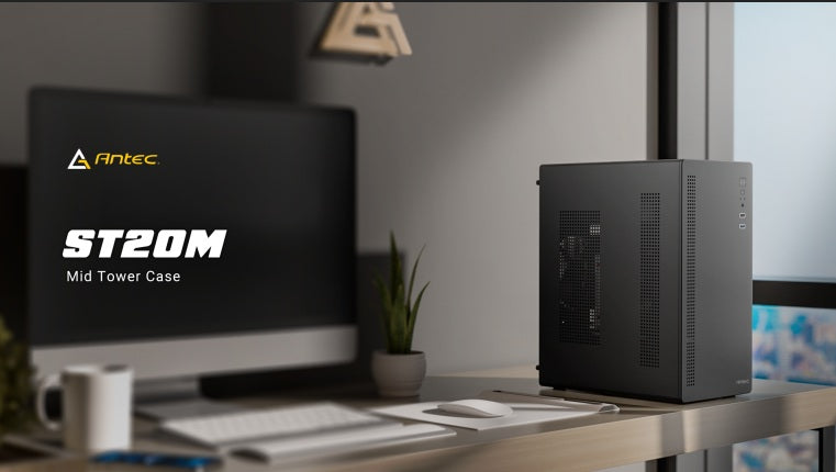 Antec ST20M + VPA550P, Mid Tower, mATX/ITX, 1x120mm Rear Fan, GPU â¤265mm, CPU â¤150mm, 550W PSU, Active PFC, 2x PCIe