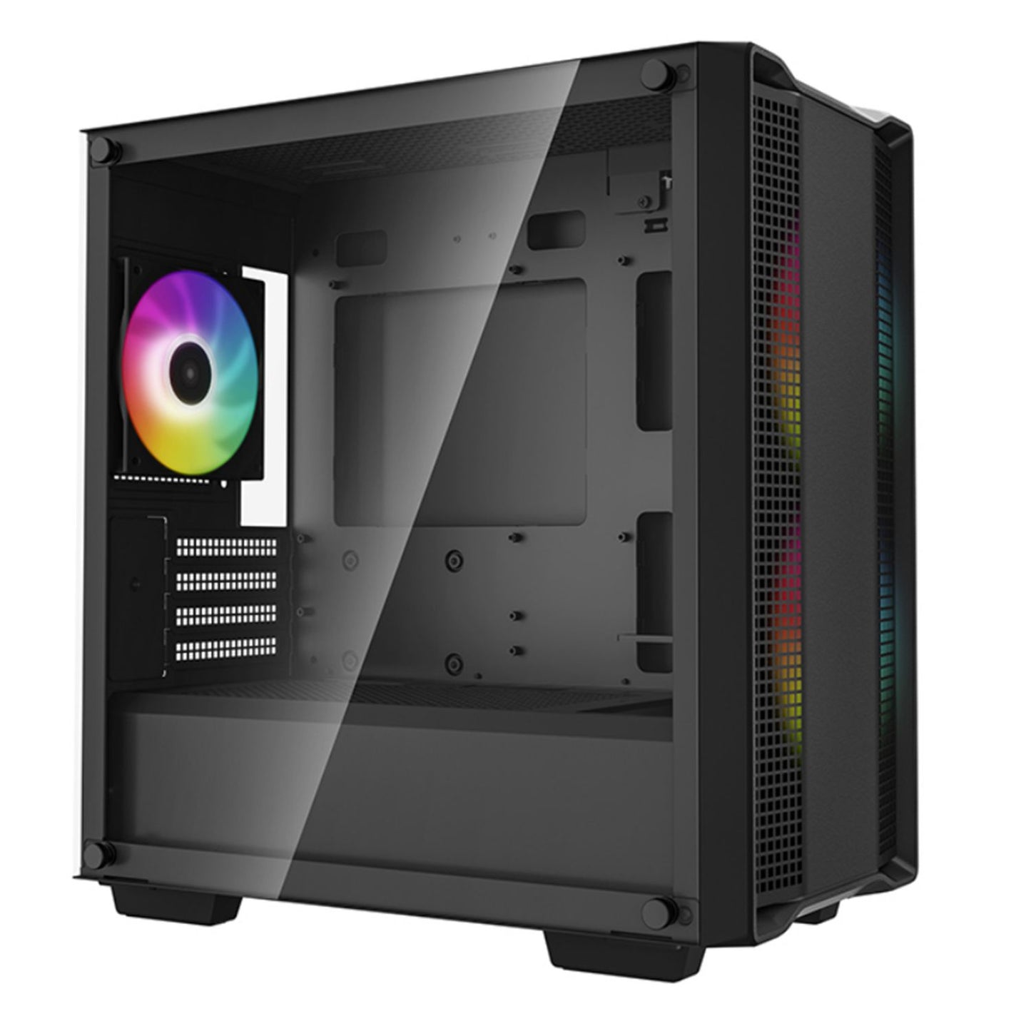 DeepCool CC360 ARGB Micro-ATX Case 3x120mm Pre-Installed ARGB Fans ,Tempered Glass Panel, Front USB3.0Ã1ãUSB2.0Ã1ãAudioÃ1