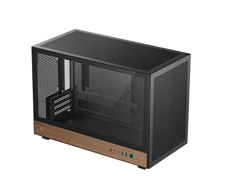 DeepCool CH260 Wood High Airflow Compact Micro-ATX Wood Grain Case.USB3.0Ã2ãGen2 Type-C x1ãAudio/MicÃ1