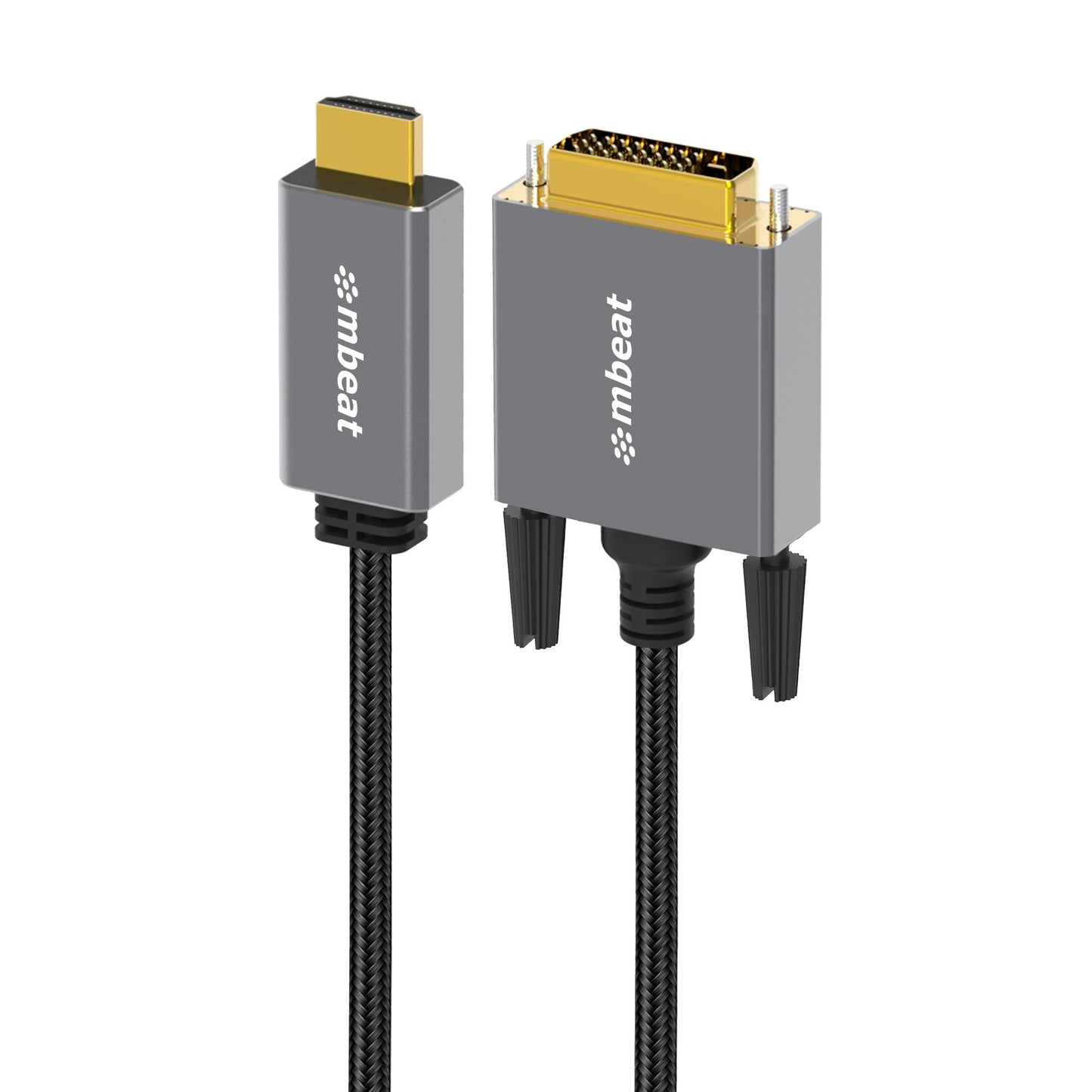 (LS) mbeat® Tough Link 1.8m HDMI to DVI Cable Up to 1080p@60Hz (1920Ã1080) Cable Length: 1.8m Package Weight: 163g