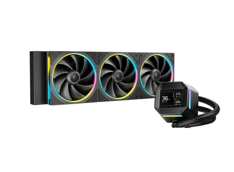 DeepCool LM360 ARGB Liquid Cooler Mini LCD Screen, 2.4' IPS, 320Ã240 Resolution , Intel LGA1851/1700/1200 + More, AMD AM5/AM4