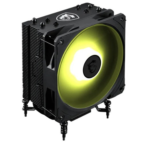 MSI MAG COREFROZR AA13 - Black, CPU Air Cooler, 120mm ARGB Fan, 4Ã 6mm Heat Pipes, LGA1700/1851, AM4/AM5
