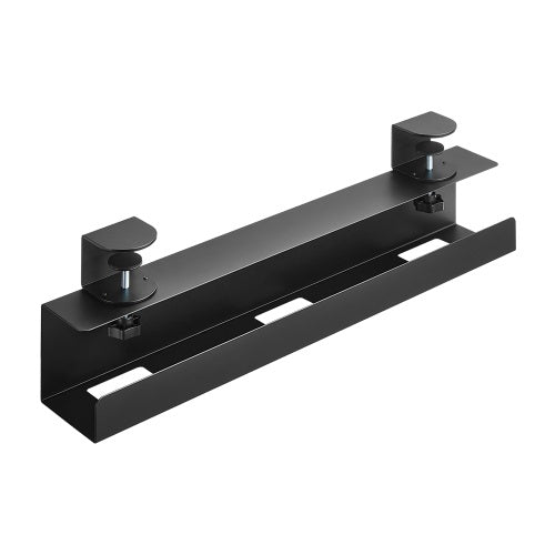 Brateck Clamp-On Under Desk Cable Tray -- Black (LS)
