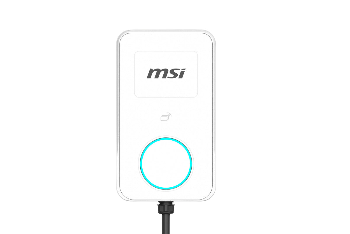 MSI Eco Life Home 22kW (White), 22kW 3-phase 380â415V 32A; 7/11kW 1-phase; OCPP2.0.1; IP65/IK08; 5in display; WiFi; app; RFID opt