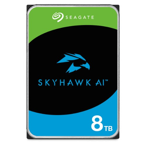 Seagate 8TB 3.5' SkyHawk Surveillance AI, SATA3 6Gb/s,16 AI streams,256MB Cache 24x7 HDD ST8000VE001, 3 Years Warranty