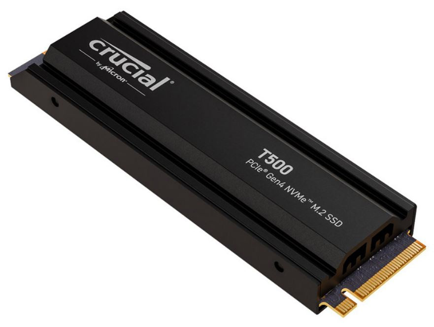 Crucial T500 2TB Gen4 NVMe SSD Heatsink 7400/7000 MB/s R/W
