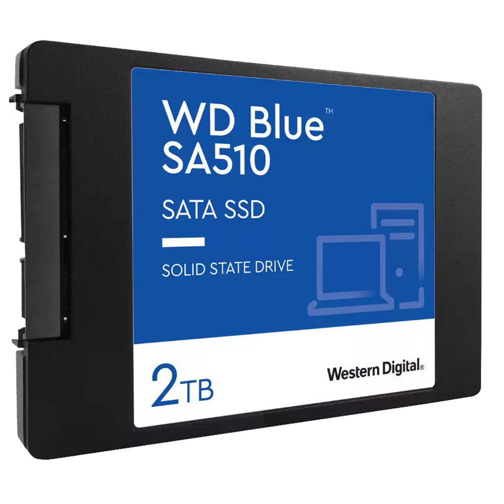 Western Digital WD 2TB Blue SA510 SATA SSD 2.5'/7mm Cased Read 560MB/s Write 520MB/s WDS200T3B0A 5-year Limited Warranty