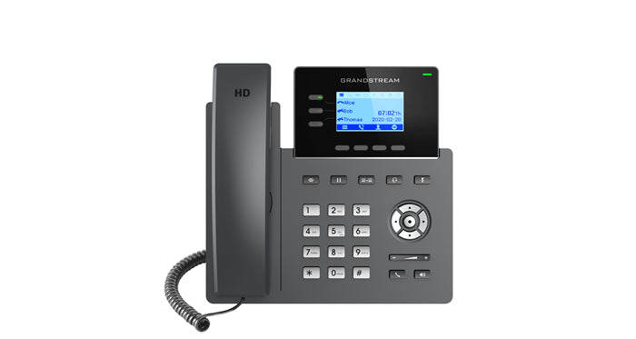 *LS Grandstream GRP2603 3-Line Essential IP Phone
, 6 SIP Accounts, Up to 3 Call Appearances, Zero Touch Provisioning, HD Audio, 5-Way Voice Confere