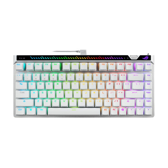 ASUS M705 ROG Falchion Ace 75 HE V2X Gaming Keyboard - WHITE, HFXV2Magnetic, USB2.0TypeC, 75%,8000Hz, 0.125ms, Windows10/11, GearLink
