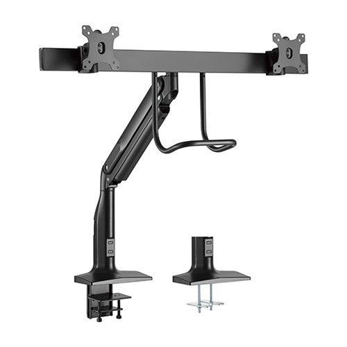 Brateck Dual Monitors Select Gas Spring Aluminum Monitor Arm Fit Most 17â-35â Monitors Up to 10kg per screen VESA 75x75/100x100 (LS)