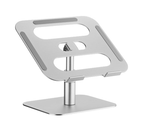 BrateckLPS03-19 ADJUSTABLE ALUMINUM LAPTOP RISER For most 11'-15' laptops & tablets (Silver) (LS)