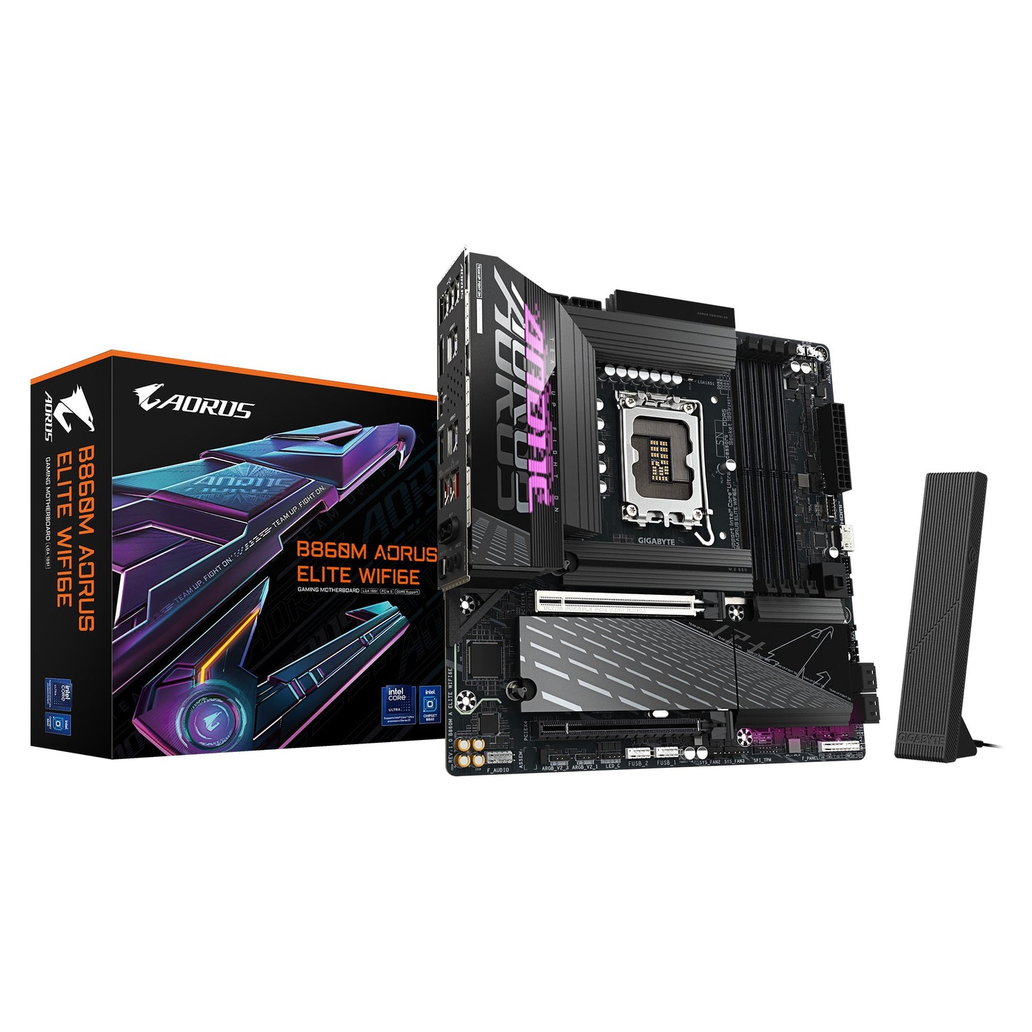 (LS) Gigabyte M/B B860M A ELITE WIFI6E 1.0, Intel ® B860, 4 x DDR5 up to 256 GB, 2x HDMI, 2 x PCI Express x16, 3 x M.2, 4 x SATA, 8x USB 3.2