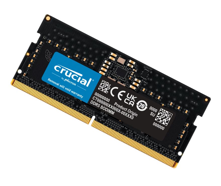 Crucial 32GB (1x32GB) DDR5 SODIMM 4800MHz C40 1.1V Notebook Laptop Memory ~replace CT2K16G56C46S5 MECN5-1X32G56