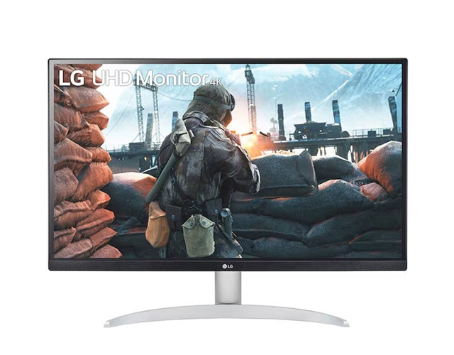 LG 27' 4K UHD IPS Smart Monitor with 3840Ã2160 resolution, DCI-P3 95%, HDR400, AMD FreeSyncâ¢, 5ms response, 60Hz, and tilt-adjustable stand