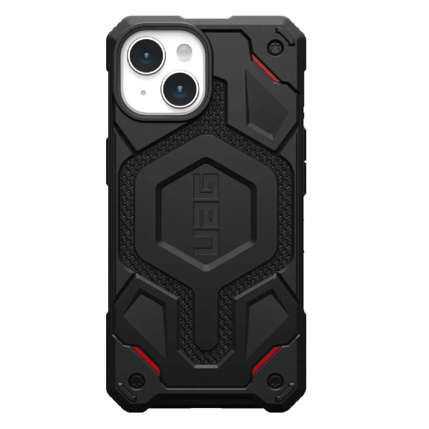 UAG Monarch Pro Kevlar MagSafe Apple iPhone 15 (6.1') Rugged Case - Kevlar Black(114219113940),25ft. Drop Protection (7.6M), 10 Years Warranty