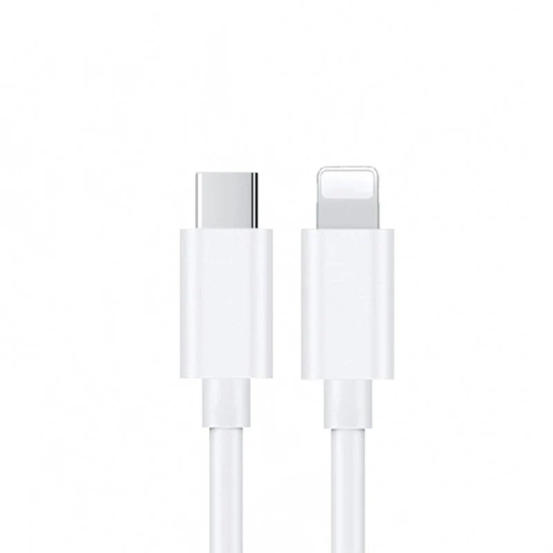 USP Lightning to USB-C Fast Charge Mini Cable (1M) White - Support 2.4A,480Mbps Transfer, Universal iOS Compatibility, 5 Years Warranty