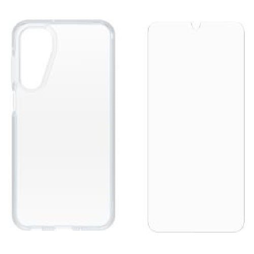 OtterBox React Case with Otter Glass Samsung Galaxy A16 5G (6.7') - Clear (78-81479),DROP+ Military Standard Case,Wireless Charging, 7 Years Warranty