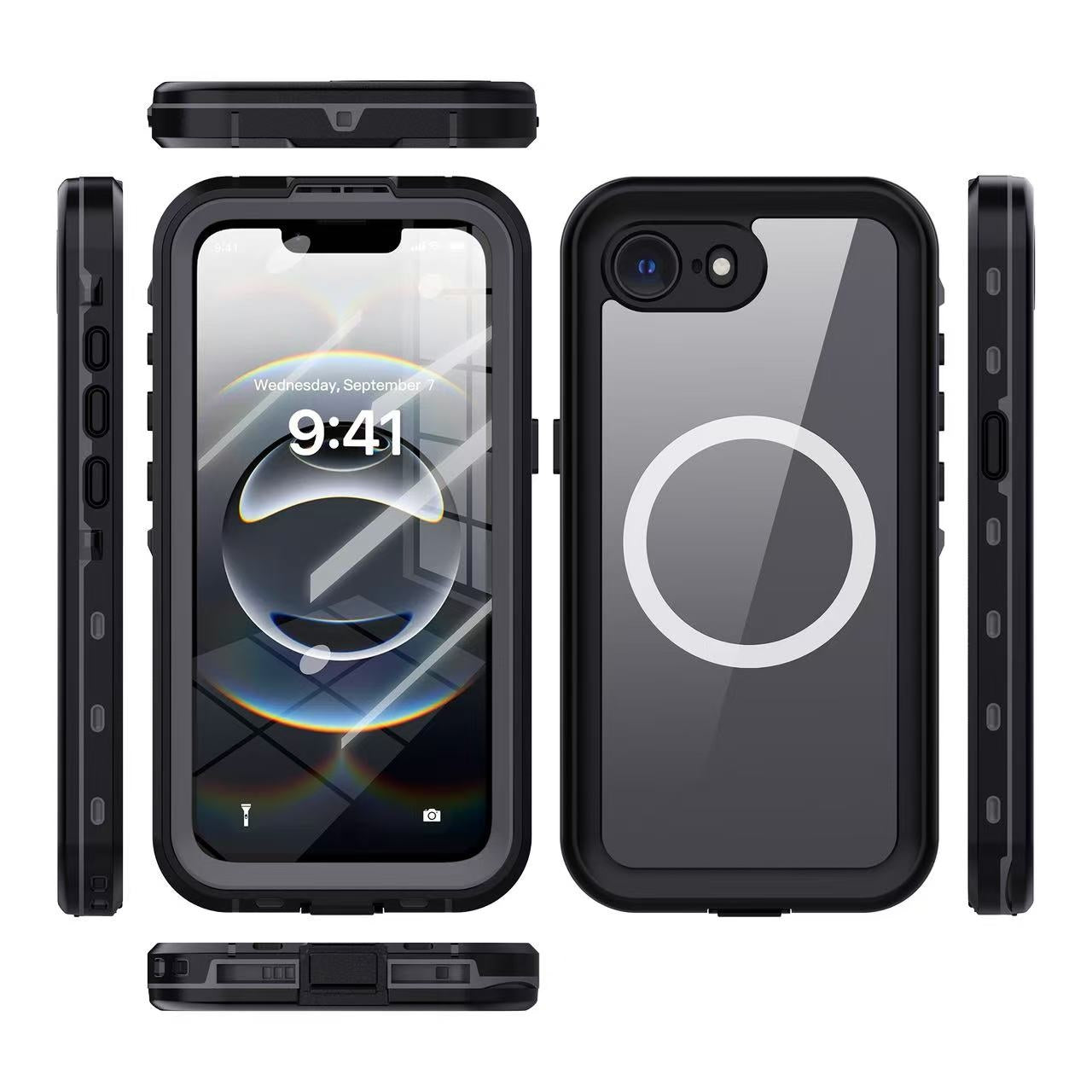 USP Apple iPhone 17e / iPhone 16e (6.1') WaterProof Case Black - DROP+ Military Standard, Waterproof, Shockproof, DustProof , 3 Years Warranty
