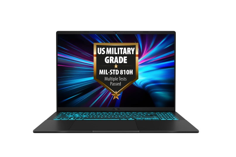 (Special Buy) ASUS VivoBook V16 16' WUXGA Notebook, Intel Core 7 240H, DDR5 32GB, 1TB SSD, RTX 5060 8GB GDDR7, Black, Win 11 Pro, 1.95kg, 1Y Warranty