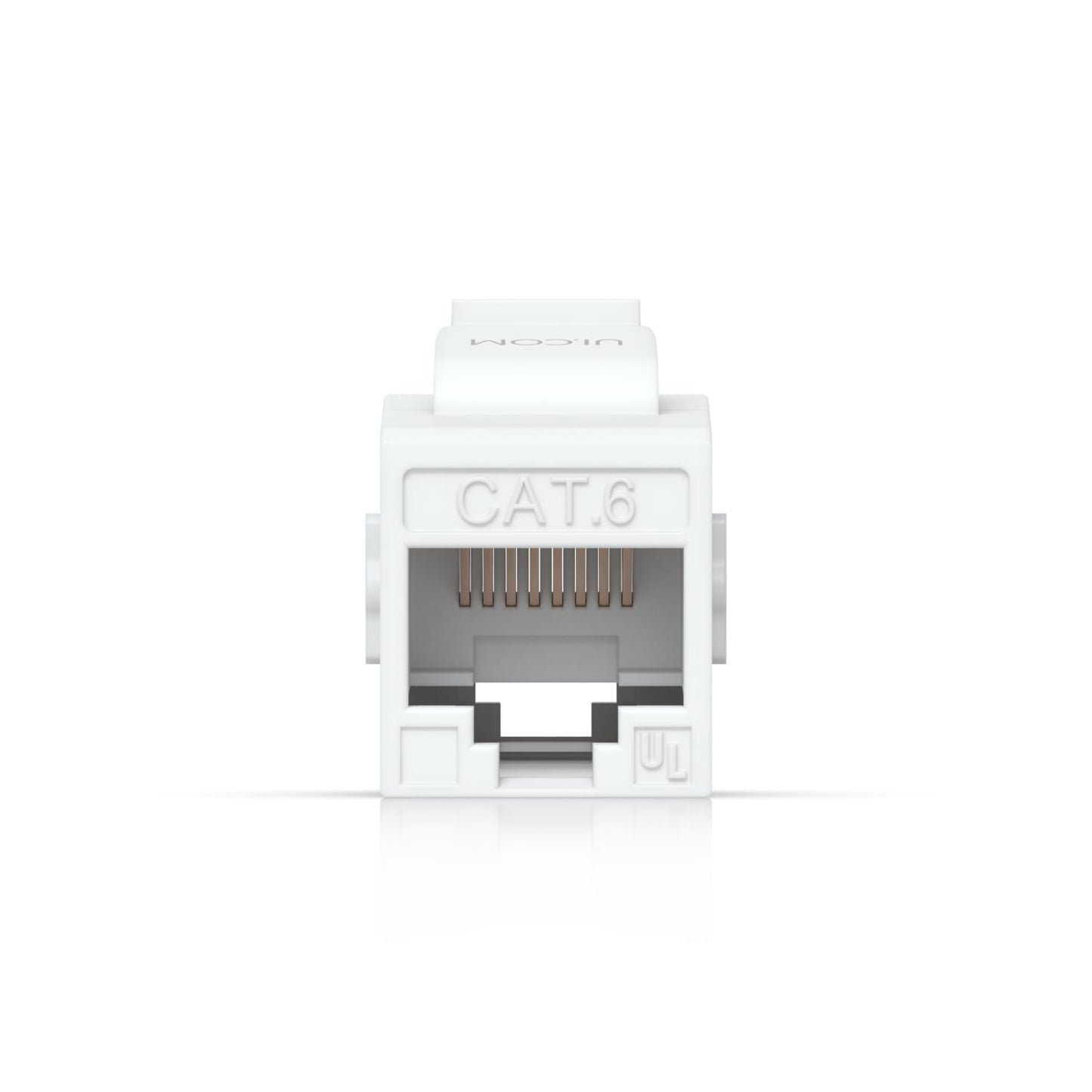 Ubiquiti Cat6 Keystone Coupler, 12-Pack, White, Pass-Through Cat6 Keystone Coupler For Connecting Pre-Terminated Ethernet Cables Seamlessly.
