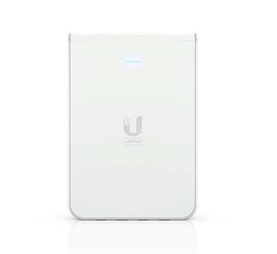 Ubiquiti UniFi Wi-Fi 6 In-Wall Wall-mounted Access Point with a Built-in PoE Switch,115 m² Coverage, 2Yr Warr