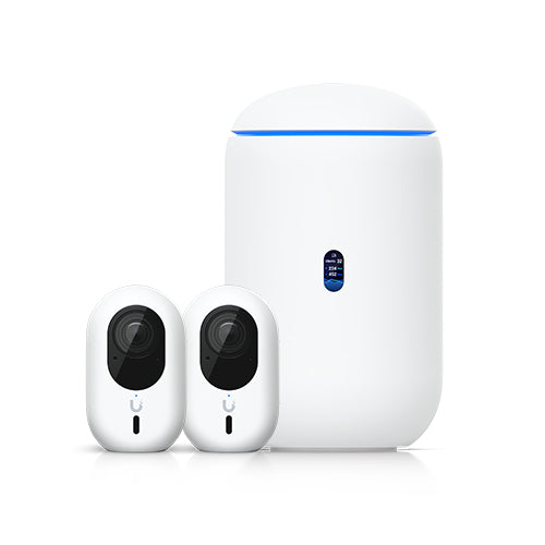 Ubiquiti Advanced Home Surveillance Bundle (2 Instant Cameras Pack), Includes 1Ã UDR7, 2Ã UVC-G6-INS-W, *Requires MicroSD card for Protect Storage*