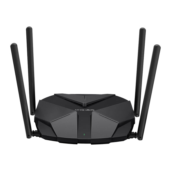 Mercusys MR85X AX3000 Dual-Band Wi-Fi 6 Router, 4Ã Fixed External Antennas, 3Ã Gigabit LAN Ports, 1Ã 2.5Gbps WAN Port, 1024-QAM, OFDMA, HE160