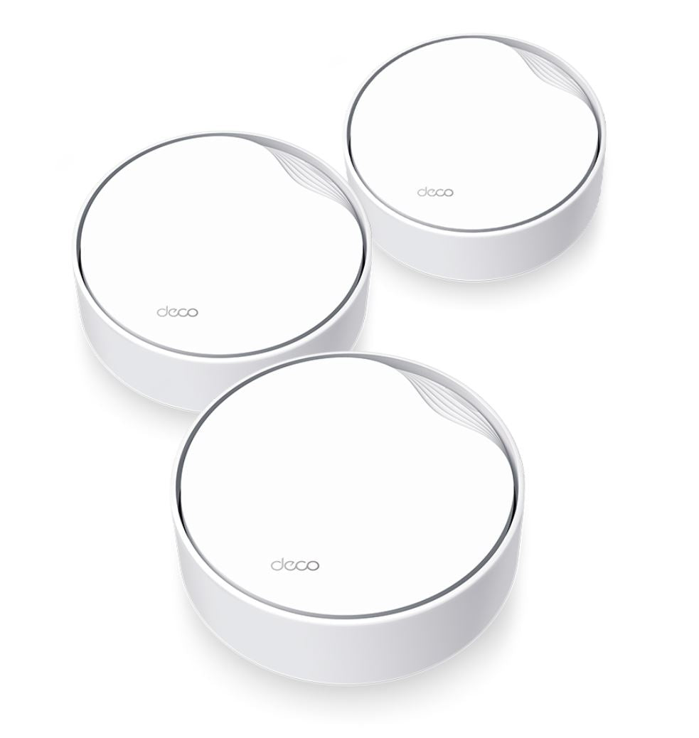 TP-Link Deco X50-PoE(3-pack) AX3000 Whole Home Mesh WiFi 6 System with PoE, 574 Mbps at 2.4 GHz + 2402 Mbps at 5 GHz