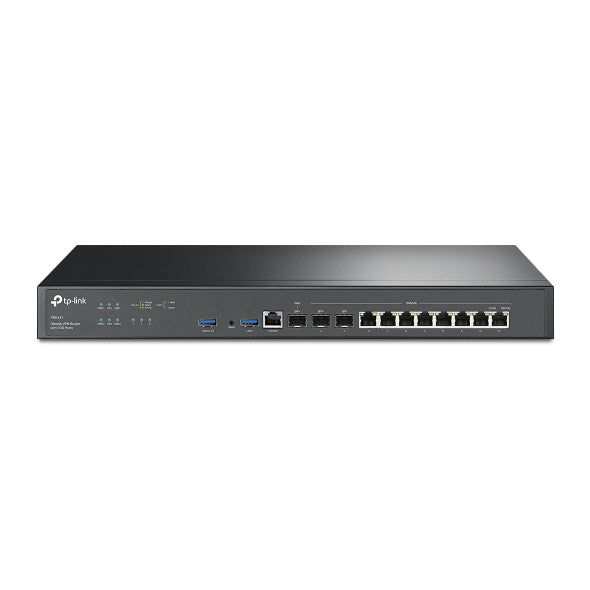 TP-Link ER8411 Omada VPN Router with 10G Ports , 1Ã 10G SFP+ WAN Port, 1Ã 10G SFP+ WAN/LAN Port,1Ã Gigabit SFP WAN/LAN Port, 8Ã Gigabit RJ45 WAN/LAN P