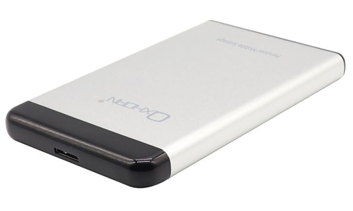 Oxhorn USB 3.0 USAP 2.5â³ SATA HDD SSD Enclosure Silver USB3.0 Cable (included) 2YR WTY