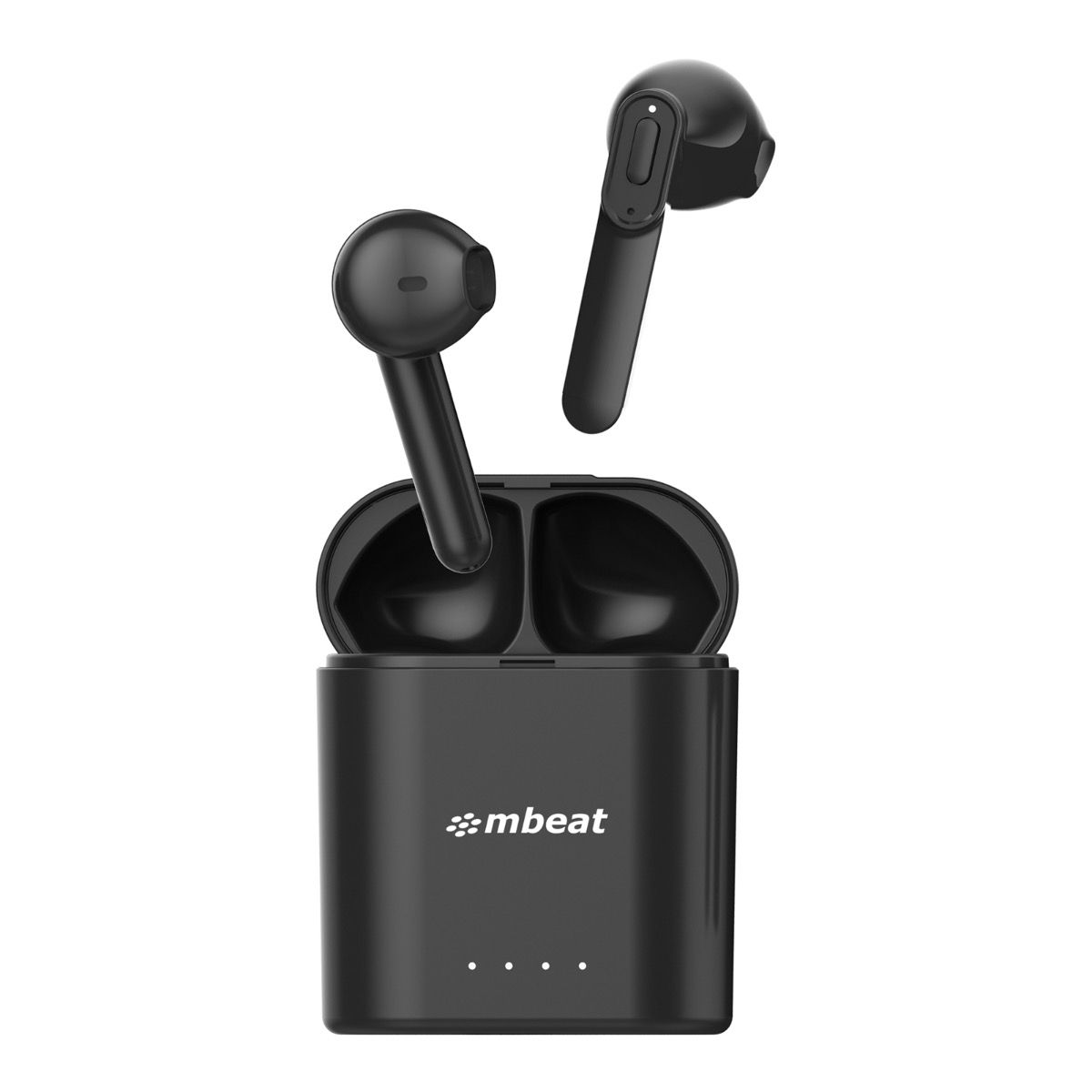 mbeat® E1 True Wireless Earbuds/Earphones - Up to 4hr Play time, 14hr Charge Case, Easy Pair Fully charging time: 2 hours Additional play time: 14 hr