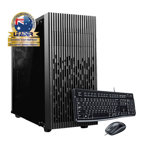 Leader Visionary 326 Desktop, Intel i3-14100 CPU, 16GB DDR5, 500GB M.2 NVMe SSD, 450W PSU, B760 Chipset, Windows 11 Home, 1 Year Warranty