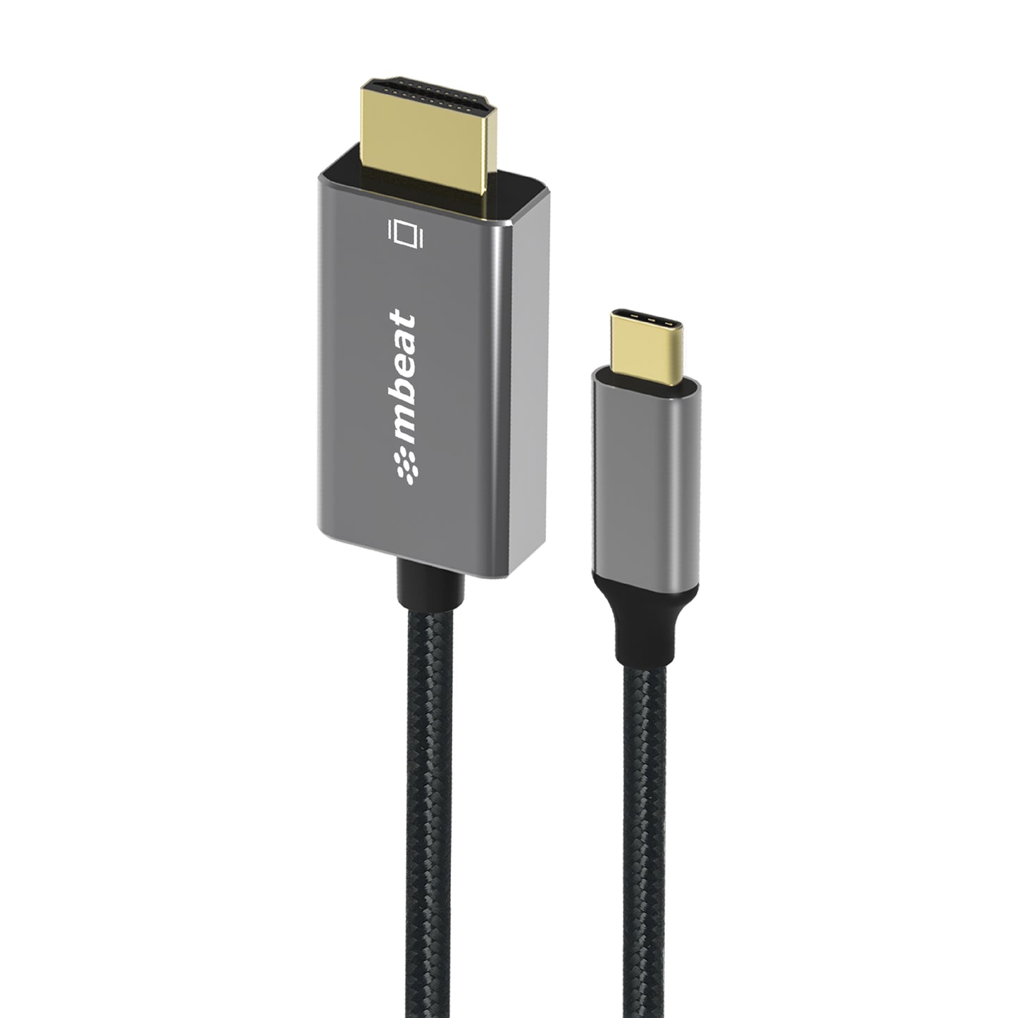mbeat® Tough Link 1.8m 4K USB-C to HDMI Cable - Extend USB-C Laptop, Tablet or Smartphone Video to HDMI Monitor, Projector, HDTV, 4K@60Hz(3840Ã2160)