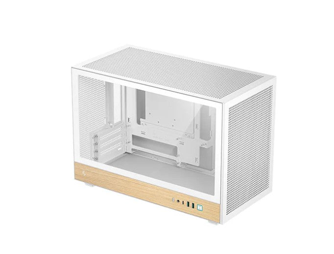 DeepCool CH260 Wood White High Airflow Compact Micro-ATX Wood Grain Case.USB3.0Ã2ãGen2 Type-C x1ãAudio/MicÃ1