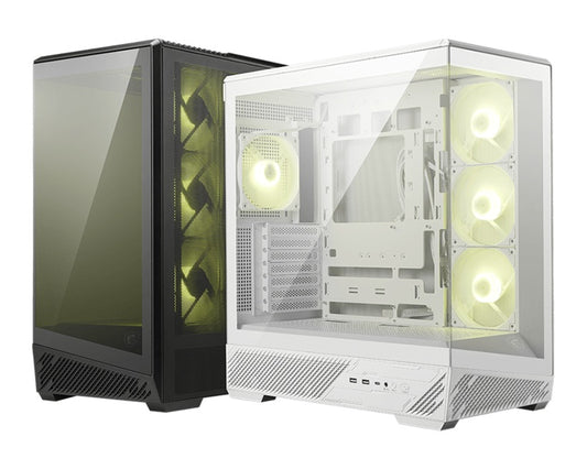 MSI MAG PANO 130R PZ -WHITE â ATX/mATX/ITX, 400mm GPU, 165mm CPU, 7 slots, 6Ã120mm, 360 rad top/side, 2ÃUSB-A, 1ÃUSB-C 20Gbps, 460Ã232Ã490mm, 8.37kg