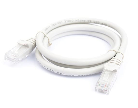 8Ware CAT6 Cable 1m - Grey Premium RJ45 Ethernet Network LAN UTP Patch Cord 26AWG CU Jacket