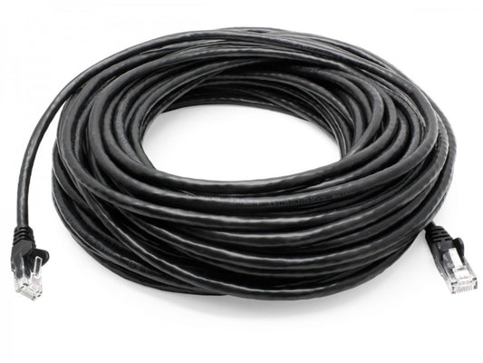 8Ware CAT6 Cable 50m - Black Premium RJ45 Ethernet Network LAN UTP Patch Cord 26AWG CU Jacket