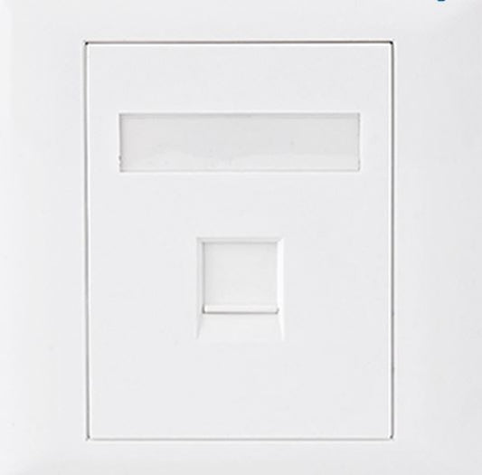 Astrotek CAT5e RJ45 Wall Face Plate 86x86mm 1 Port Socket Kit