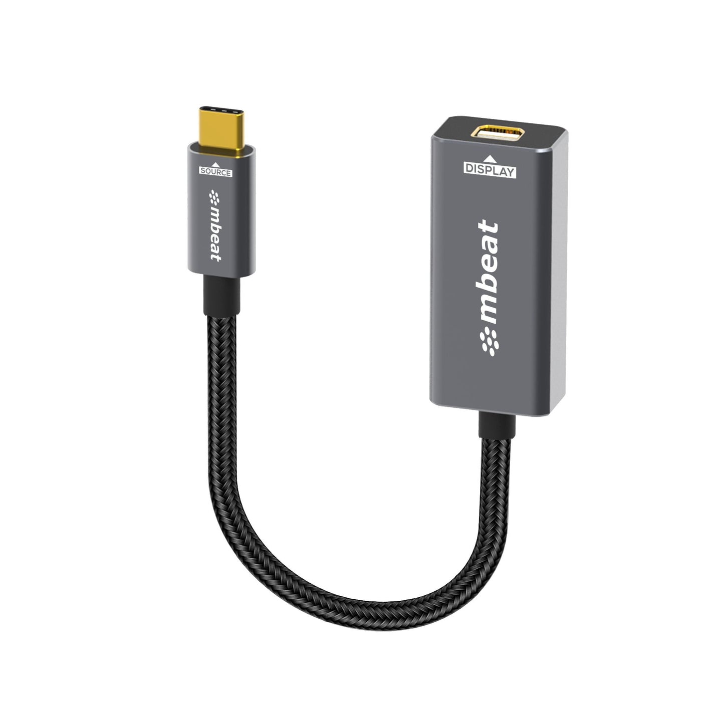 mbeatÂ® Tough Link USB-C to Mini DisplayPort Adapter  Host Interface: USB-C 3.2 Gen 2 Up to 4K@60Hz (3840Ã2160) Product Weight:Â 19.2g