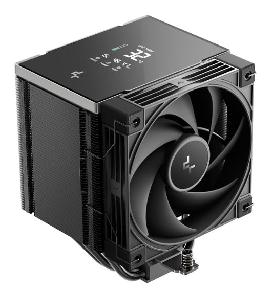 DeepCool AK500 G2 DIGITAL NYX AI Dynamic Adjustment CPU Cooler, Digital Display, 5 Heat Pipes, 4-pin PWM, Intel LGA1851/1700/1200/115x, AMD AM5/AM4
