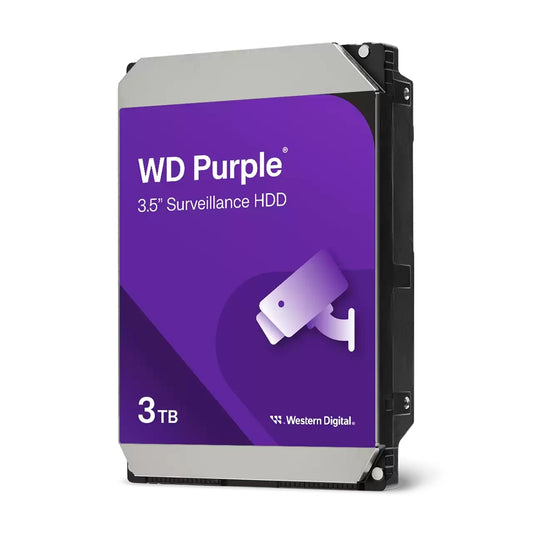 Western Digital WD Purple 3TB 3.5' SATA Surveillance HDD 256MB Cache 3-Year Limited Warranty