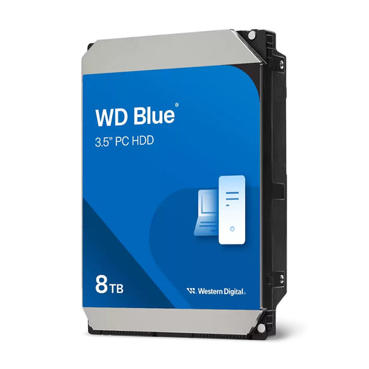 Western Digital Blue PC Desktop 8TB 3.5'  Hard Drive SATA 6Gb/s 5640RPM 256MB Cache CMR 2-Year Limited Warranty