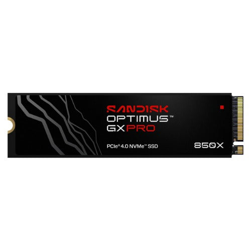 SANDISK Optimusâ¢ GX PRO 850X PCIeÂ® 4.0 NVMeâ¢ SSD, 2TB, Read 7,300MB/s Write 6,600MB/s, 5 Yr Warranty