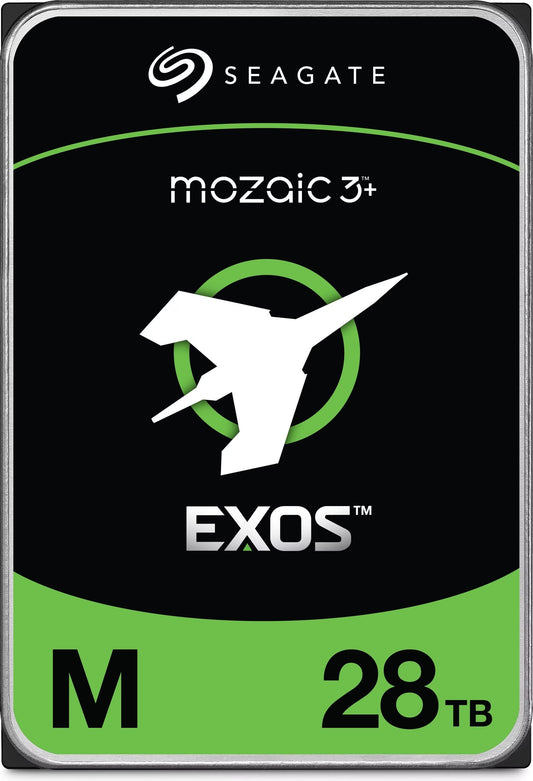Seagate Exos M 28TB, Enterprise Internal Hard Drive HDD 3.5', 6GB/s, SATA 7200RPM, 512MB, 5YR WTY