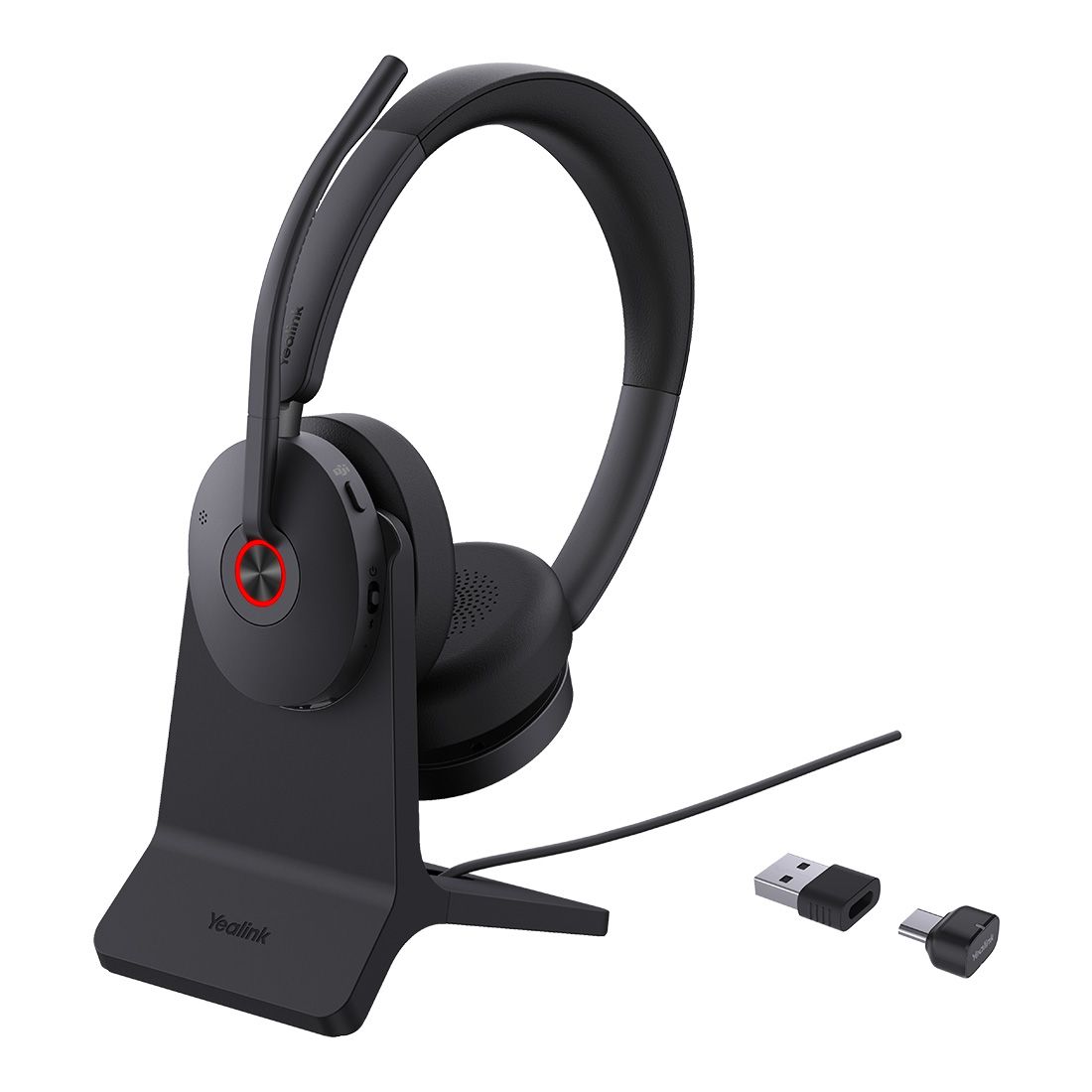 Yealink BH74 with Stand Teams USB-C/A Bluetooth Headset, Active Noise Cancellatio, Acoustic Shield, Wireless range 50 m, talk time of up to 32 hours