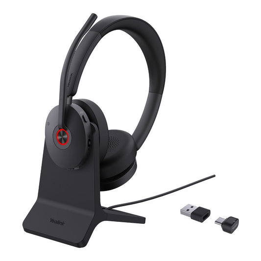 Yealink BH74 with Stand Teams USB-C/A Bluetooth Headset, Active Noise Cancellatio, Acoustic Shield, Wireless range 50 m, talk time of up to 32 hours