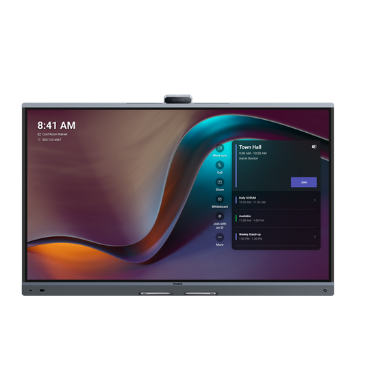 Yealink MB86Pro-A02 86'' MeetingBoard Microsoft Teams on Android, Triple-eye Camera System (3*50MP), Floorstand & Wallmount not included, Android