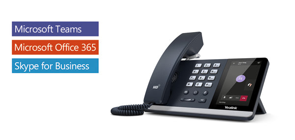 Yealink T55A -Teams Edition, IP Phone, 4.3' Screen, HD Voice, USB, Dual Gigabit,  (Power Adapter & Wall Mount Bracket Optional)  ( LS )
